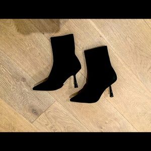 NEW ASOS design expert knitted high heeled sock boots